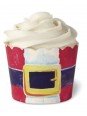 Moldes De Papel Horneable Cinturon Santa Claus 12 Pzs 6X6X13 Cm