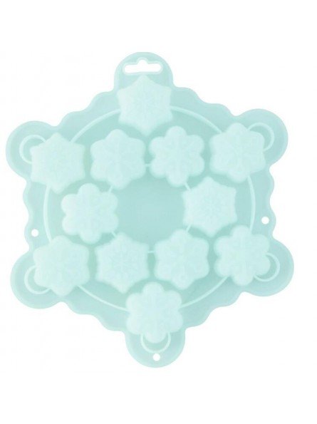 Molde Silicon Para Pastelitos Copos De Nieve 12 Cavidades Wilton