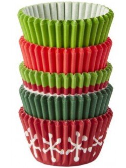 Tubo Con 150 Mini Capacillos Navideños Ø 3.17 Cm