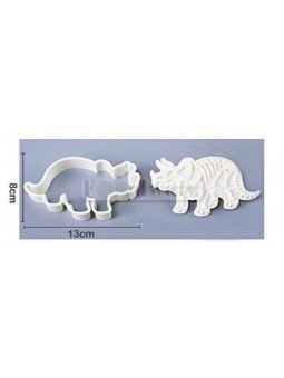 Cortador Galleta Triceratops Con Marcador 13x8cm