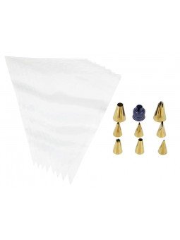 8 Duyas Gold Wilton Con Adaptador y 8 Mangas Desechables