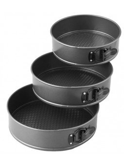 Juego 3 Moldes Desmontables Redondos Para Pastel Wilton 20, 22.5 y 25 cm