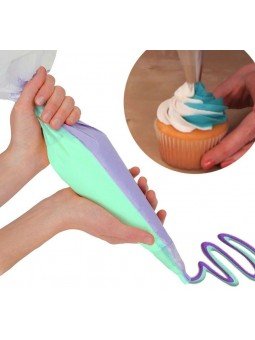 Manga Pastelera Desechable Para 2 Colores 10 Pzs No. 12 30 cm