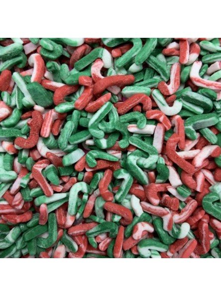 Confeti Sprinkles Navideño Bastones de Dulce 2.27 kgs