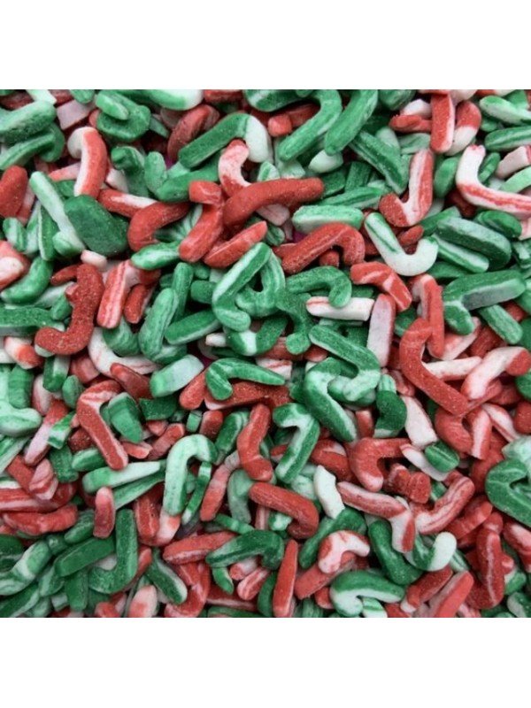 Confeti Sprinkles Navideño Bastones de Dulce 2.27 kgs