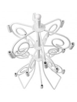 Exhibidor De Paletas Metálico Alambre Blanco 23 cm 18 Cavidades