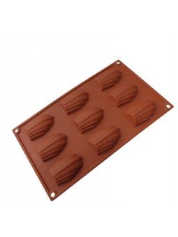 Molde De Silicón Madalenas 9 Cavidades 6.5x5x2cm