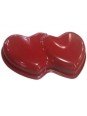 Molde Corazón Doble Para Pastel Antiadherente 31.5x19.5x4 cm