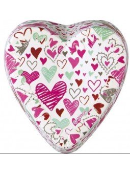 Moldes De Papel Horneable Wilton 12 pzs Corazón 8x4cm