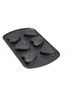 Molde Corazones 6 Cavidades Wilton Antiadherente 42x26x3cm