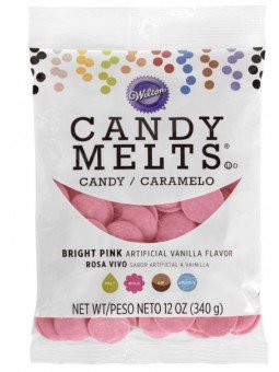 Candy Melts Rosa Vivo Wilton 340 grms