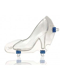 Molde Tacón 3D De Plástico Para Chocolate 16x13cm