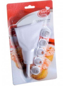 Manga Pastelera De Nylon Con 6 Duyas De Plástico