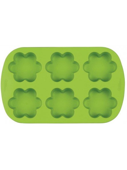 Molde De Silicón Flores 6 Cavidades 5x5cm Wilton