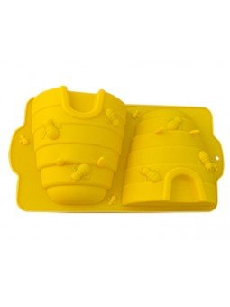 Molde De Silicón Panal De Abejas 3D 24X12.5CM