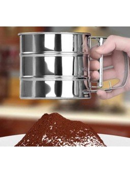 Cernidor De Harina Manual  Acero Inoxidable 250 Grms