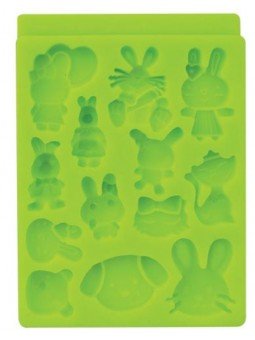 Molde Silicón Fondant Animalitos 9.5x7.5cm