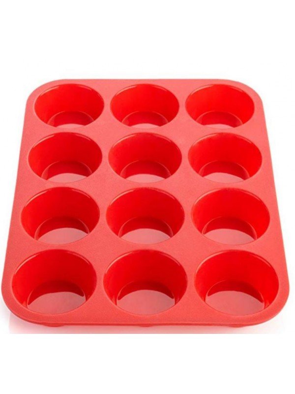 Molde De Silicon Muffin Mediano Ø 6cm / Ø 4.5cm 12 Cavidades