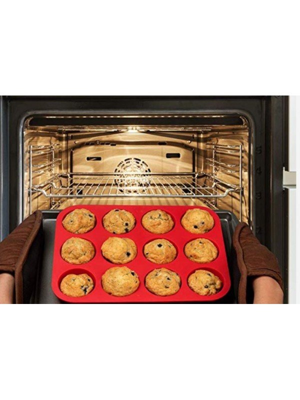 Molde De Silicon Muffin Mediano Ø 6cm / Ø 4.5cm 12 Cavidades