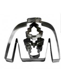 Set Cortadores Galleta  Metal Sueter Navideño 8Cm 3Pz