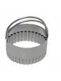 Cortador Galleta Metal Redondo Rizado C/Mango Ø7Cm