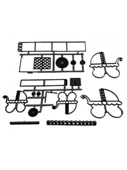 Kit Cortador Plástico Para Armar Carreola 9.5X9.5X0.4Cm