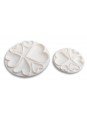 Jgo Cortadores Corazones Plástico 2Pz 1) Ø6.2X0.7Cm 2) Ø4.2X0.4Cm