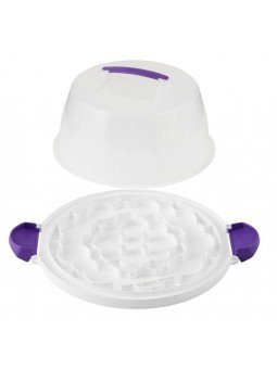 Transportador De Pastel y Cupcakes Wilton Reversible Para Pastel de 25cm o 13 cupcakes