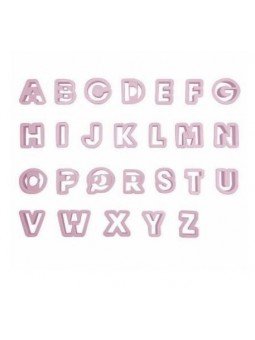 Jgo Cortador Galleta Abecedario Mayúsculas 26Pz Plástico