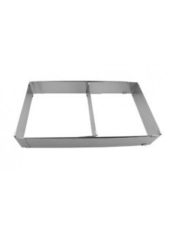 Aro Para Pastel Acero Inoxidable Ajustable Rectangular 27X17X5Cm