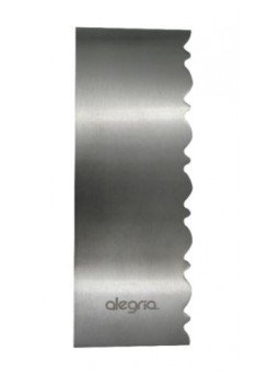 Peine Para Pastel Liso/Ondas 7X22Cm Acero Inox.