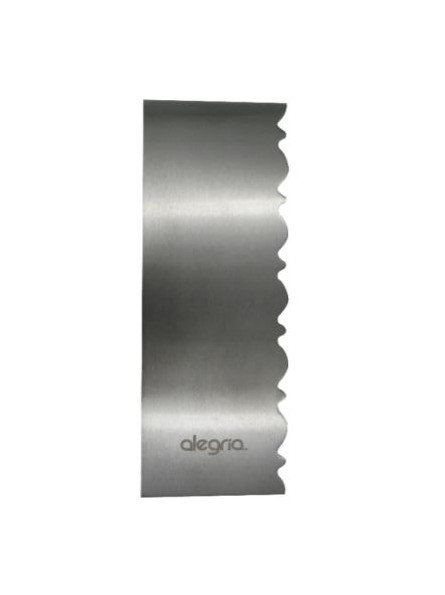 Peine Para Pastel Liso/Ondas 7X22Cm Acero Inox.