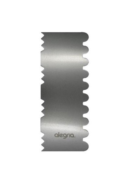 Peine Para Decorar Pasteles Ondas y Picos Acero Inox. 22x7cm