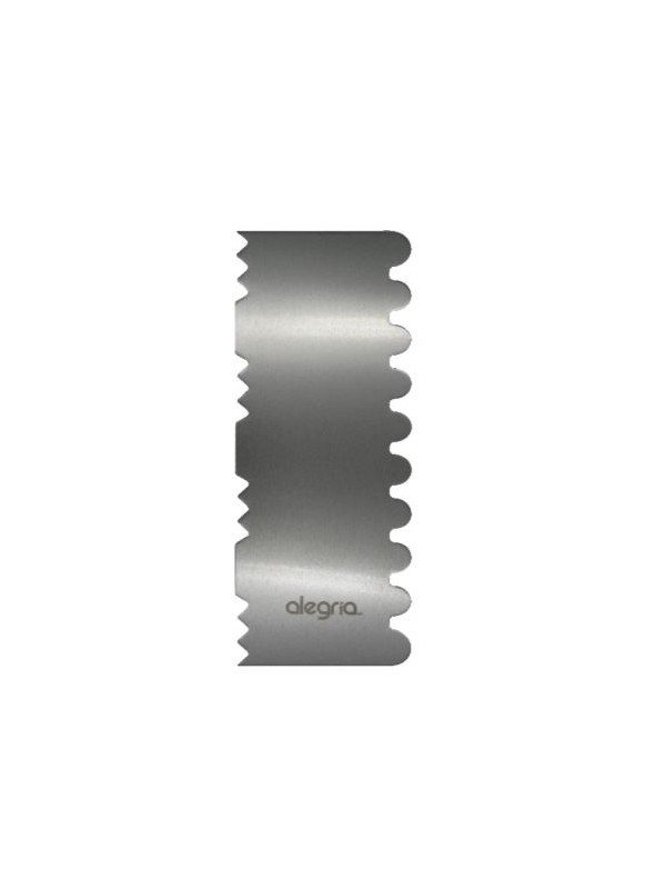 Peine Para Decorar Pasteles Ondas y Picos Acero Inox. 22x7cm