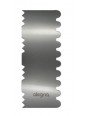 Peine Para Decorar Pasteles Ondas y Picos Acero Inox. 22x7cm