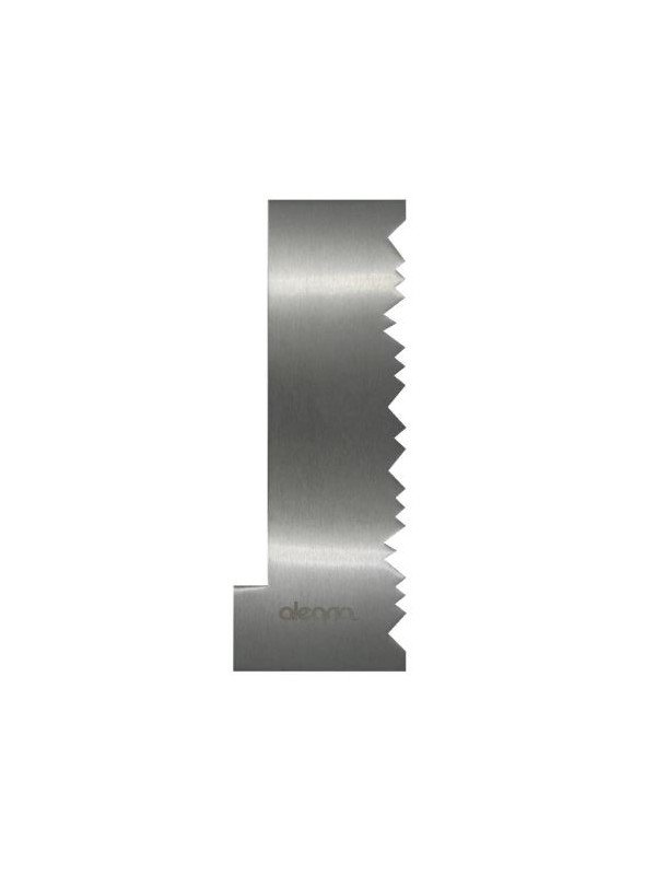 Peine Para Decorar Pasteles Desnivel Y Picos Acero Inox. 22x7cm