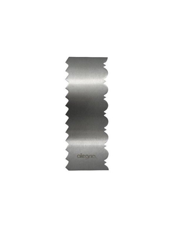 Peine Para Decorar Pasteles Ondas y Mini Sierra Acero Inox. 22x7cm