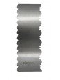 Peine Para Decorar Pasteles Ondas y Mini Sierra Acero Inox. 22x7cm