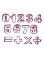 Jgo Cortadores Numeros Y Signos 15Pz Plástico 6X4.5X1.5 Cm