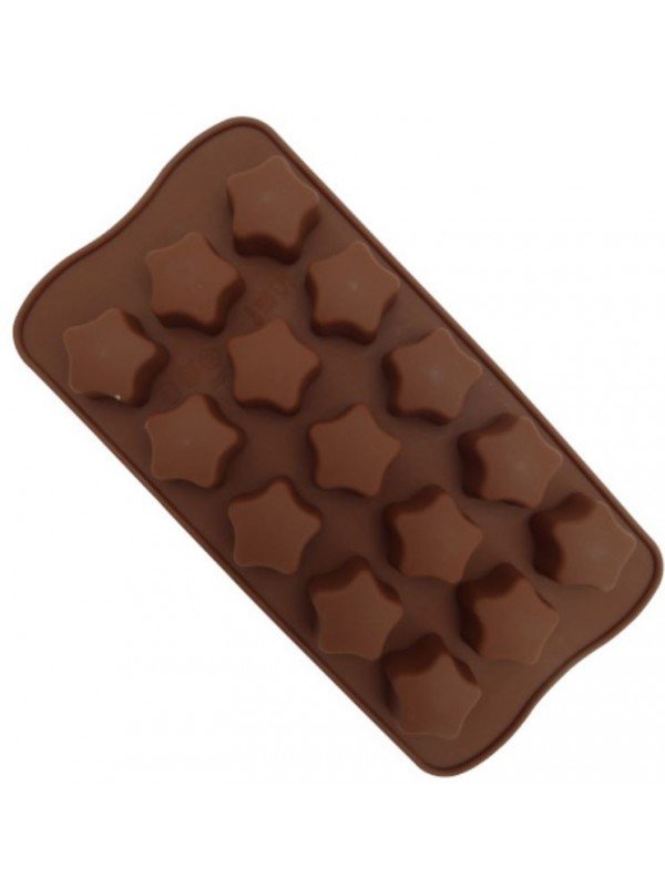 Molde De Silicón Estrella 2.8X2.8X1.4Cm 15 Cav