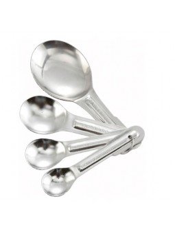 Jgo 4 Cucharas Medidoras Acero Inoxidable Winco