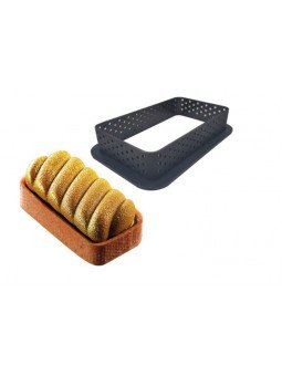 Aro Para Tartaleta Perforado Rectángulo Plástico 10X6X2Cm Antiadherente