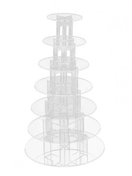 Base Para Pastelitos De Acrílico 7 Niveles Ø45, 40, 35, 30, 25, 20 Y 15 Cm