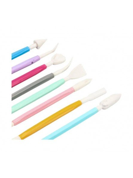 Herramientas Para Modelar Fondant o Pasta De Goma 8 Piezas Colores Herramientas Para Modelar Fondant o Pasta De Goma 8 Piezas Colores