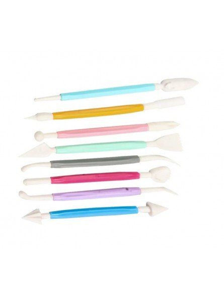 Herramientas Para Modelar Fondant o Pasta De Goma 8 Piezas Colores Herramientas Para Modelar Fondant o Pasta De Goma 8 Piezas Colores
