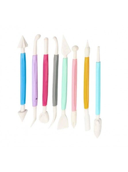 Herramientas Para Modelar Fondant o Pasta De Goma 8 Piezas Colores Herramientas Para Modelar Fondant o Pasta De Goma 8 Piezas Colores