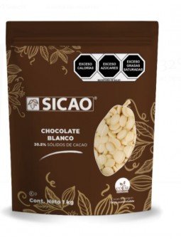 Cobertura De Chocolate Blanco En Botones Sicao 30.5% Cacao