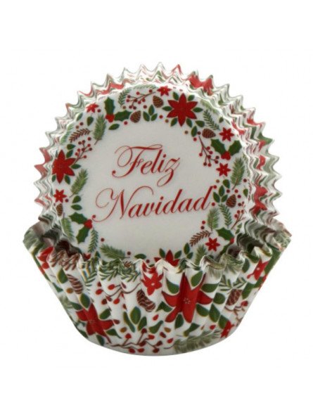 Capacillo Navideño: Feliz Navidad 100 Pzs Tamaño Standard