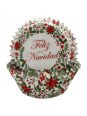 Capacillo Navideño: Feliz Navidad 100 Pzs Tamaño Standard