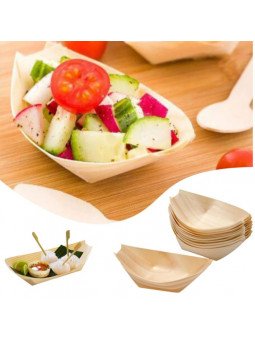 Charolita De Madera Para Postres o Alimentos 50pzs